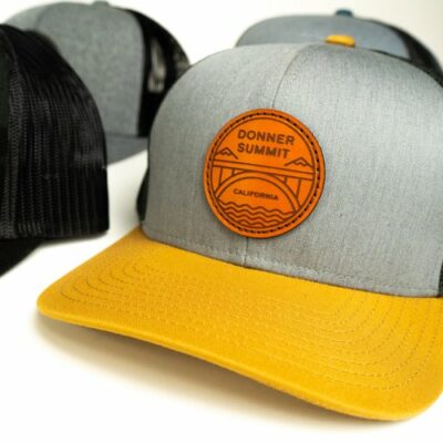 Leather Donner Summit Badge Ball Cap